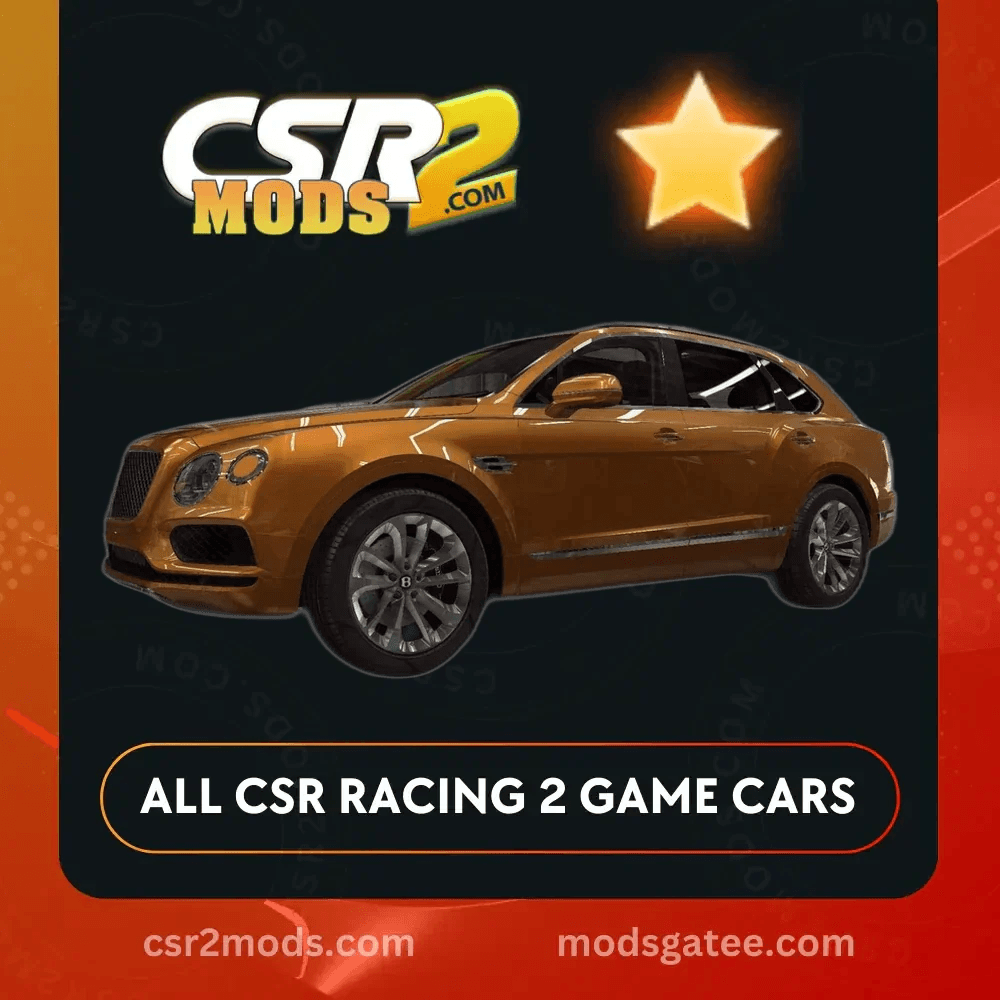 CSR2 Bentley Bentayga Gold Stars Car | CSR2 MODS