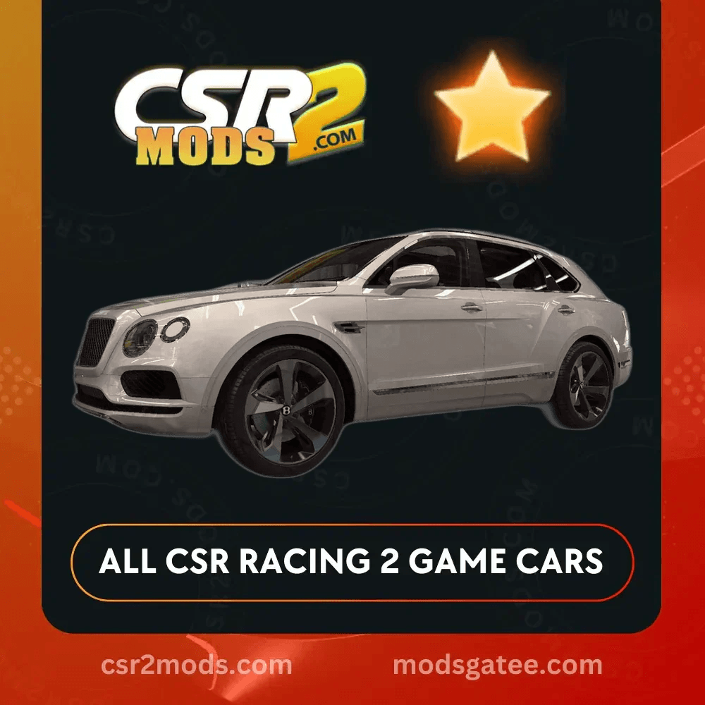 CSR2 Bentley Bentayga Gold Stars Car | CSR2 MODS