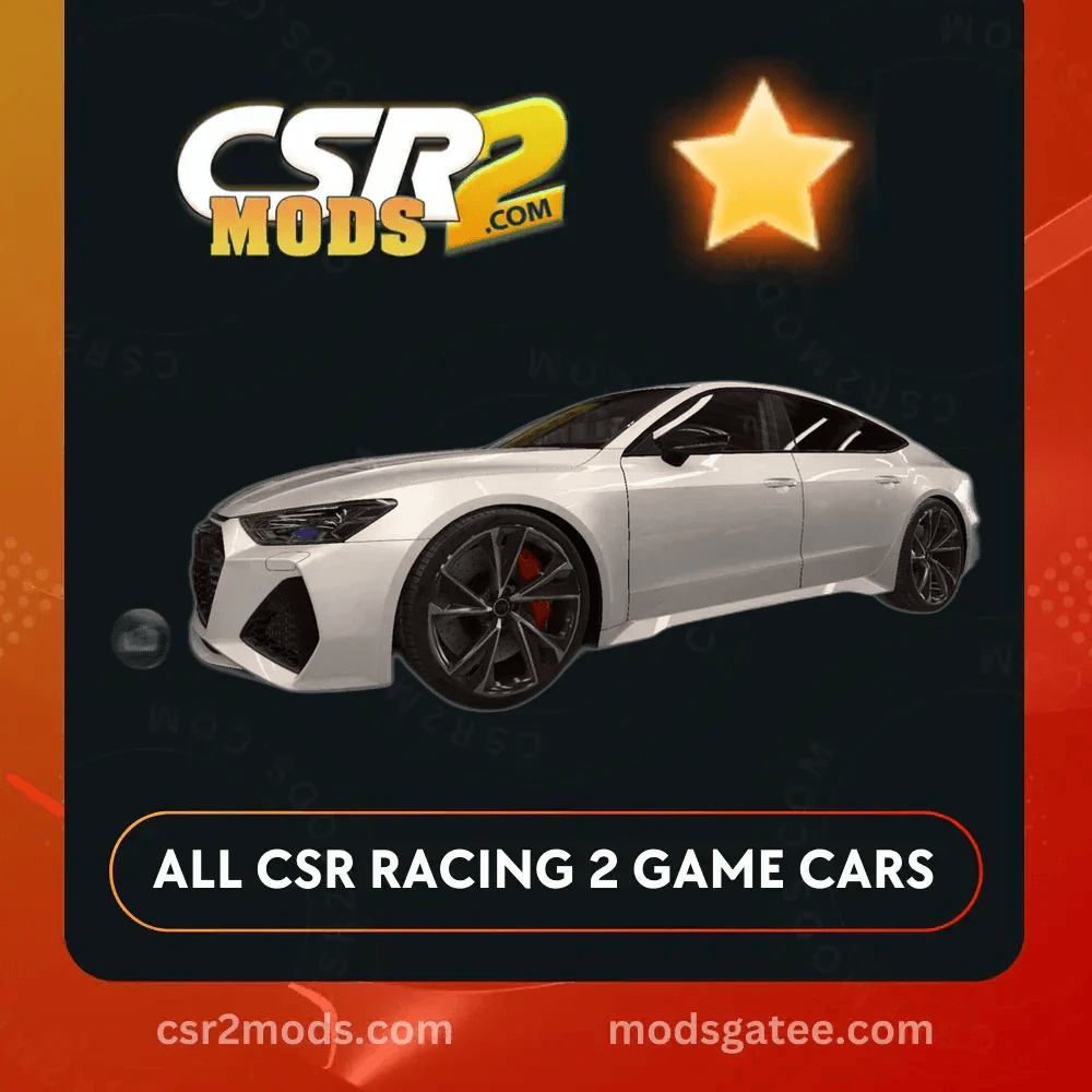 CSR2 Audi, Rs7 Sportback Gold Stars Car | CSR2 MODS