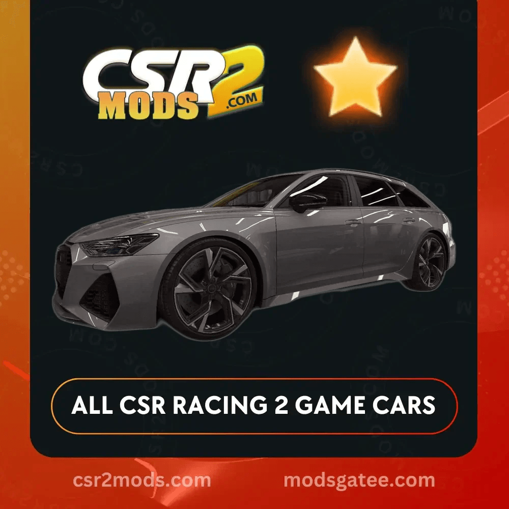 CSR2 Audi, Rs6 Avant Gold Stars Car | CSR2 MODS