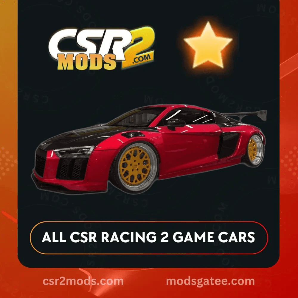 CSR2 Audi Newing Alpil R8 RSR Gold Stars Car | CSR2 MODS