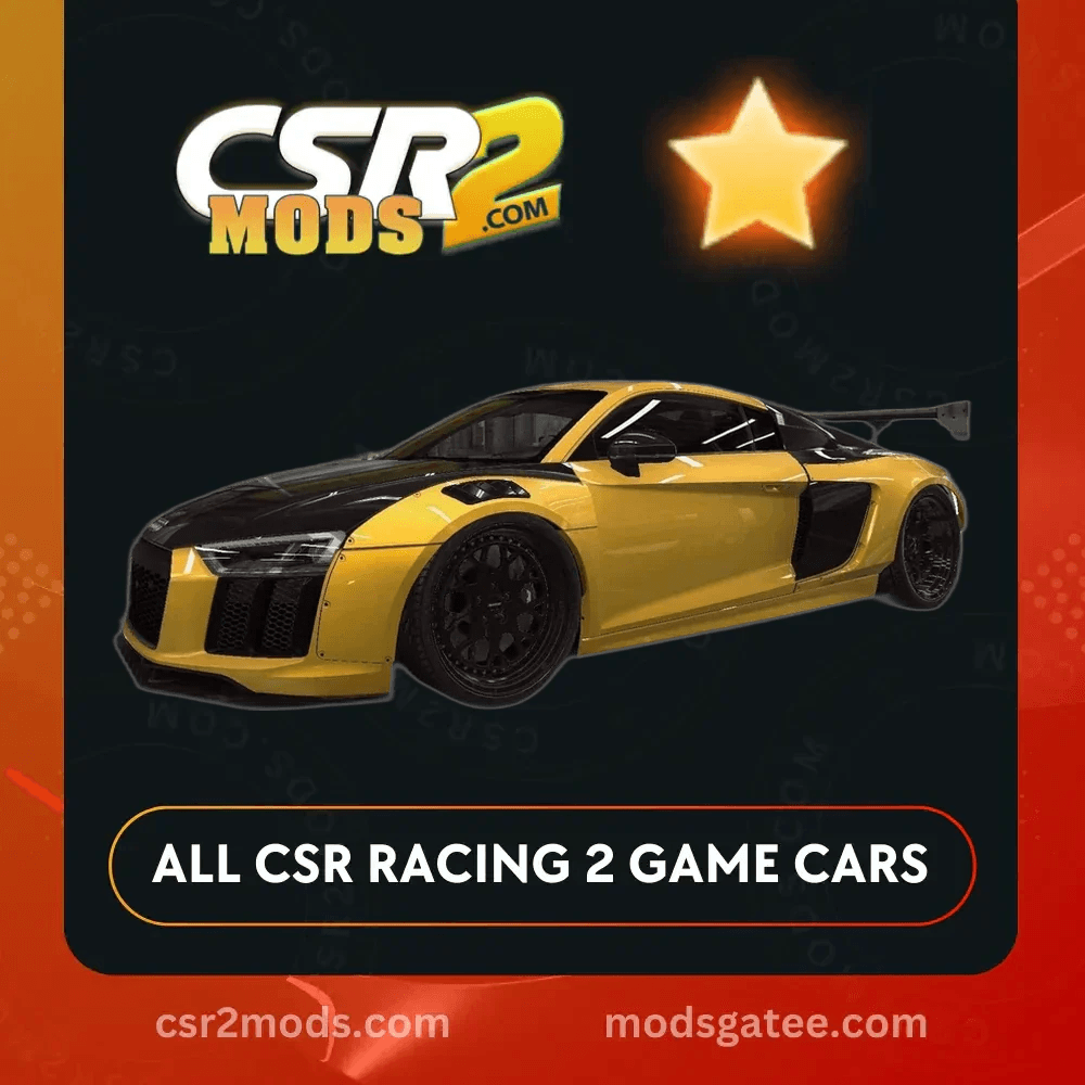 CSR2 Audi Newing Alpil R8 RSR Gold Stars Car | CSR2 MODS