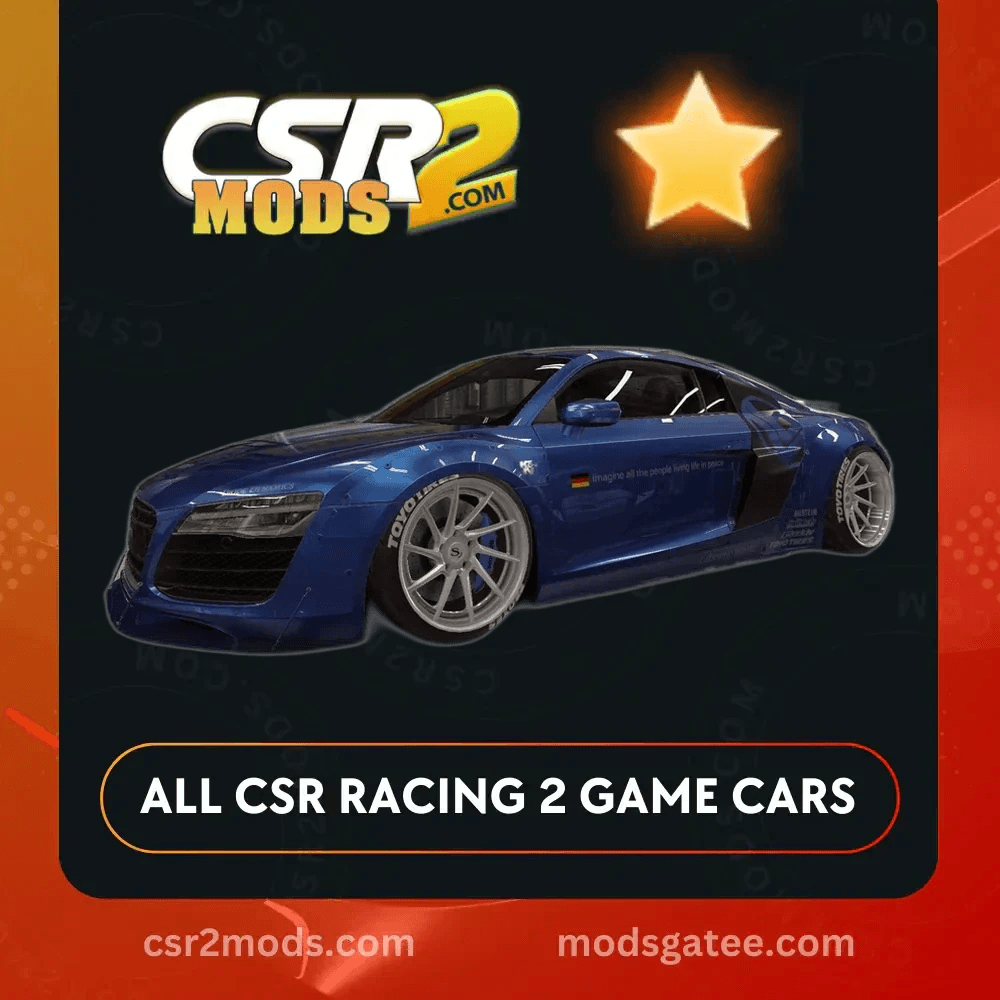CSR2 Audi LB R8 V10 Plus Coupe 2014 Gold Stars Car | CSR2 MODS