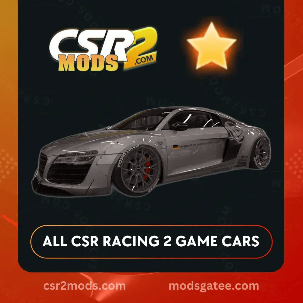 CSR2 Audi LB R8 V10 Plus Coupe 2014 Gold Stars Car | CSR2 MODS