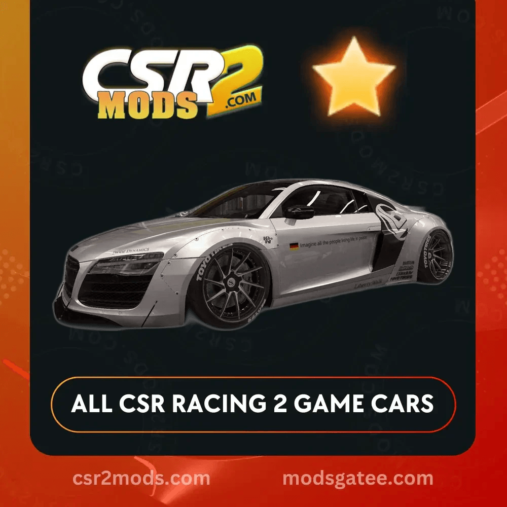 CSR2 Audi LB R8 V10 Plus Coupe 2014 Gold Stars Car | CSR2 MODS