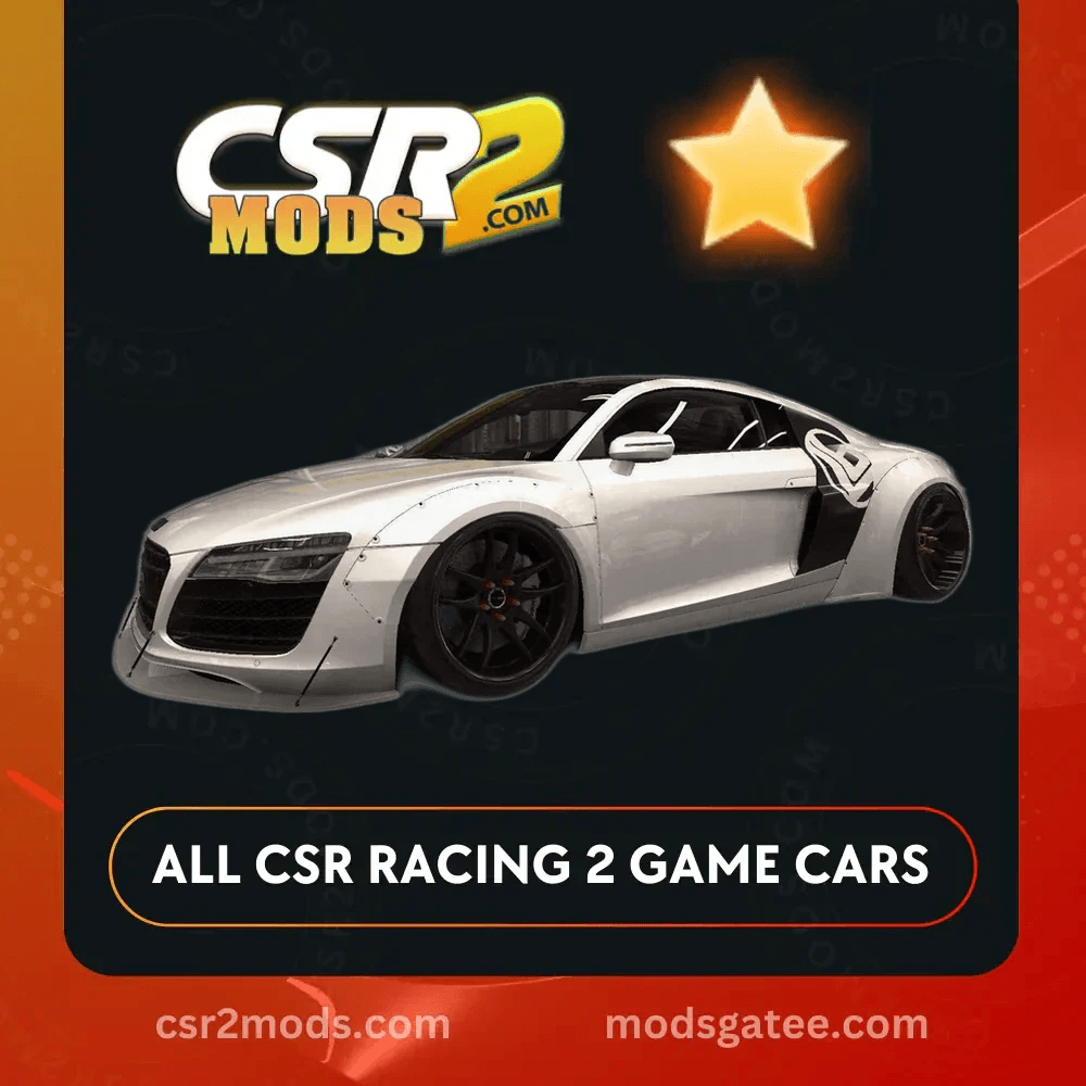 CSR2 Audi LB R8 V10 Plus Coupe 2014 Gold Stars Car | CSR2 MODS