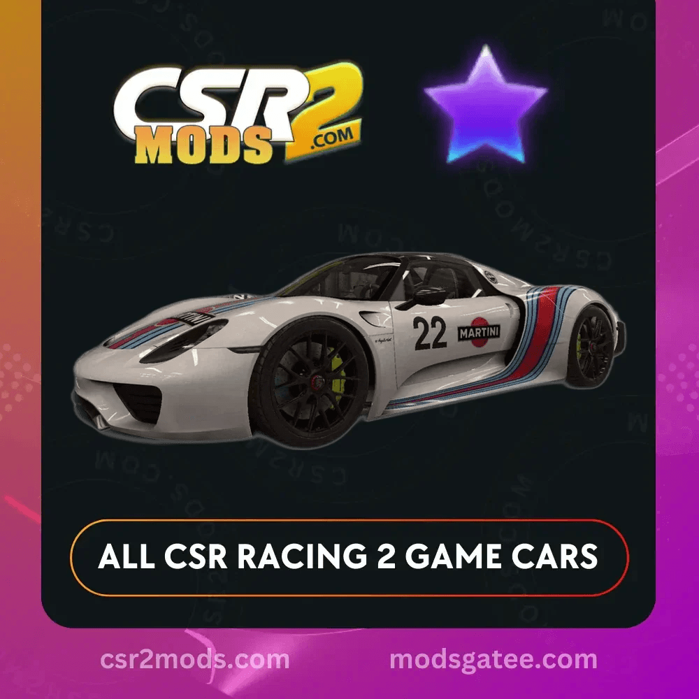 CSR2 Porsche 918 Spyder Martini Racing