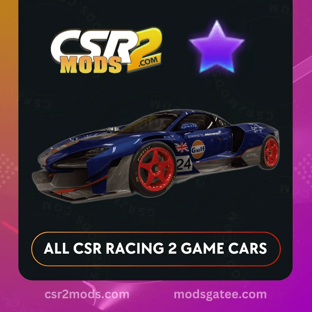 CSR2 Mclaren Senna GTR LM Gulf Livery