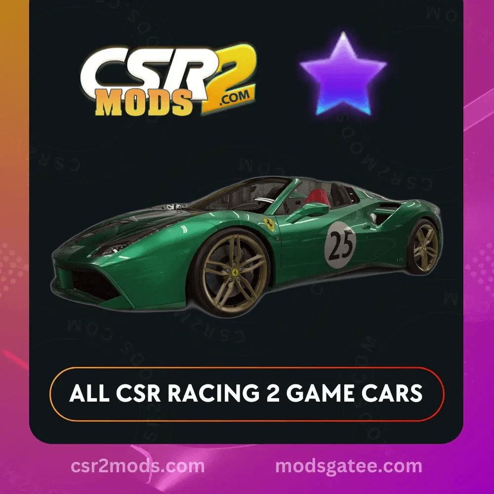 CSR2 Ferrari 488 Spider 70Th Anniversary