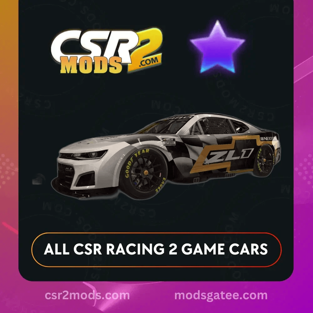 CSR2 Chevrolet Nascar Next GEN Camaro Zl1