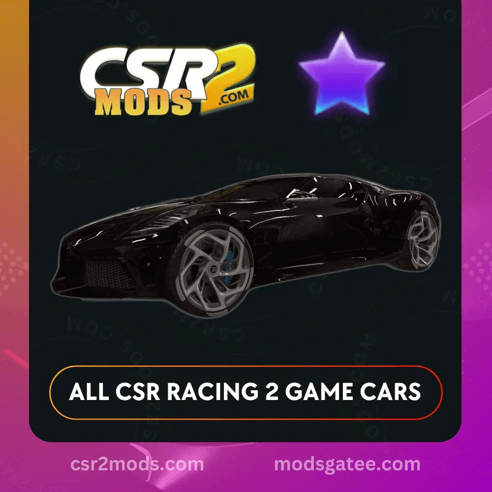 CSR2 Bugatti LA Voiture Noire Noire