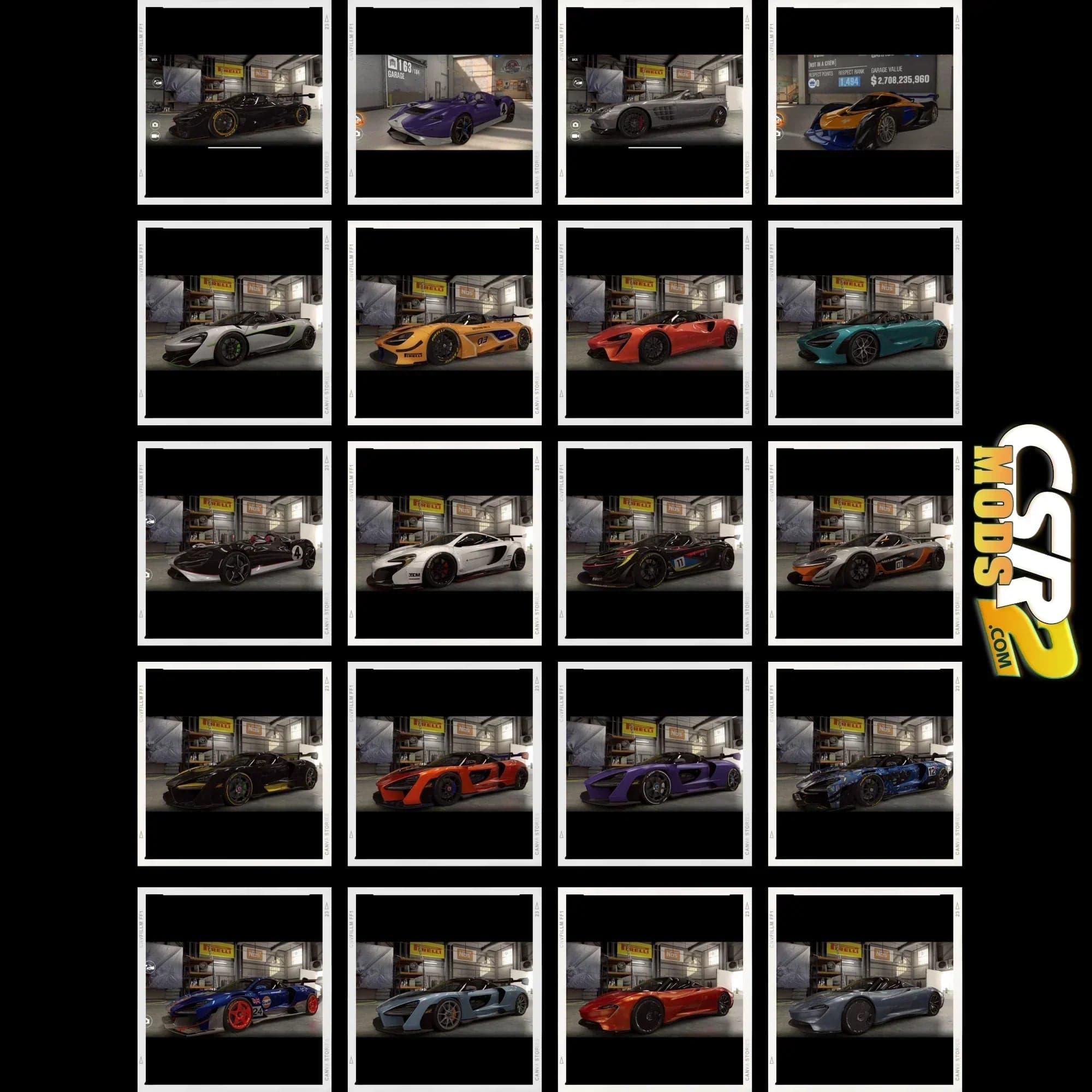 CSR2 McLaren CSR 2 Cars Pack