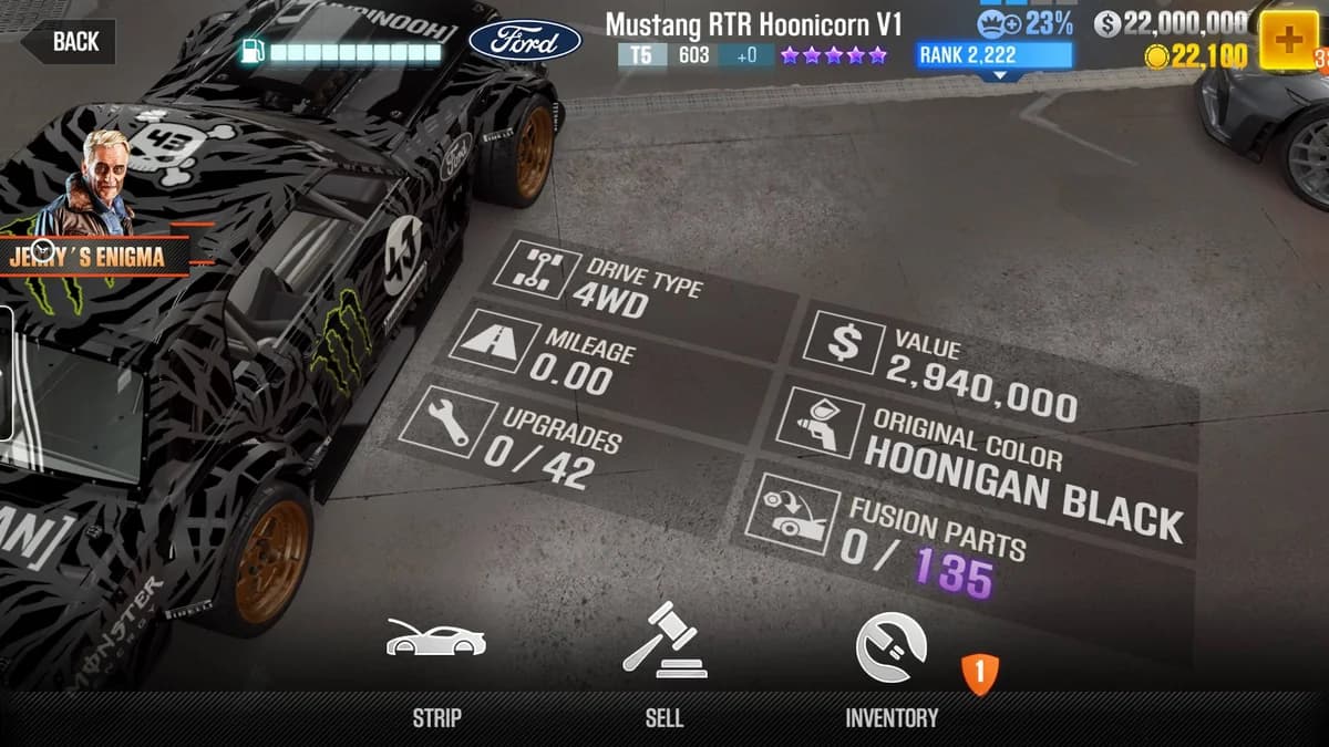 Ford Mustang RTR Hoonicorn V1 CSR2 fusion parts and tune setup