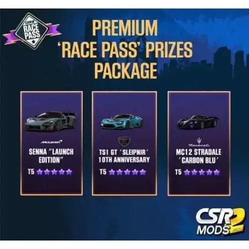CSR2 Race Pass Season 1 Premium