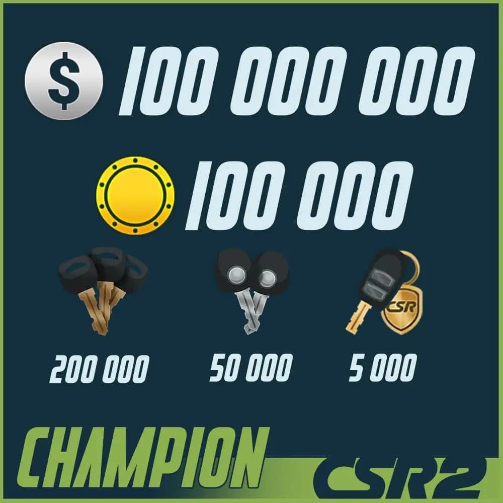 CSR2 CHAMPION - Top Up Package