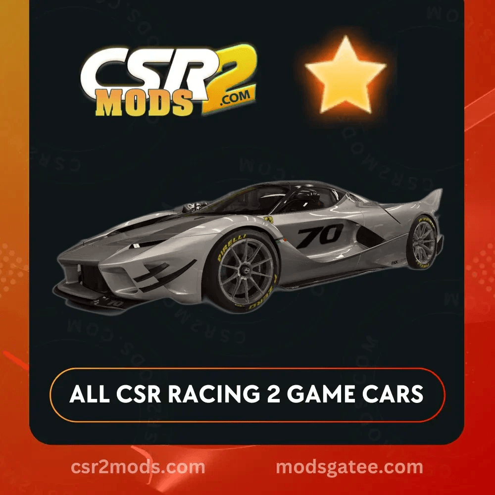 CSR2 Ferrari FXX K EVO Gold Stars CSR2 Car