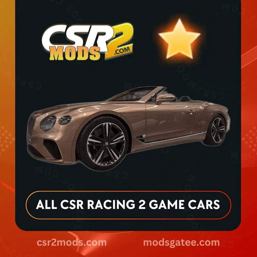 CSR2 Bentley Continental GT Convertible Gold Stars CSR2 Car
