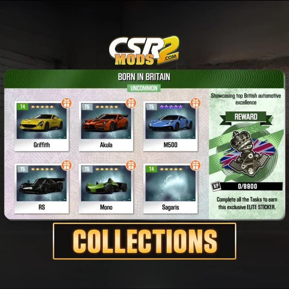 CSR2 Born in Britain Collection