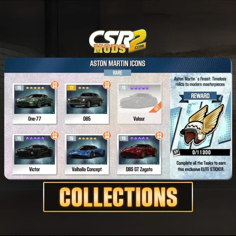CSR2 Aston Martin Icons Collection