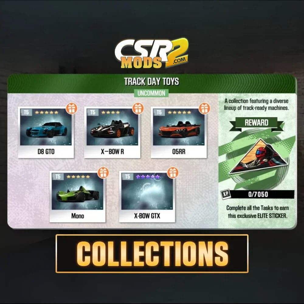 CSR2 Track Day Toys CSR2 Collection