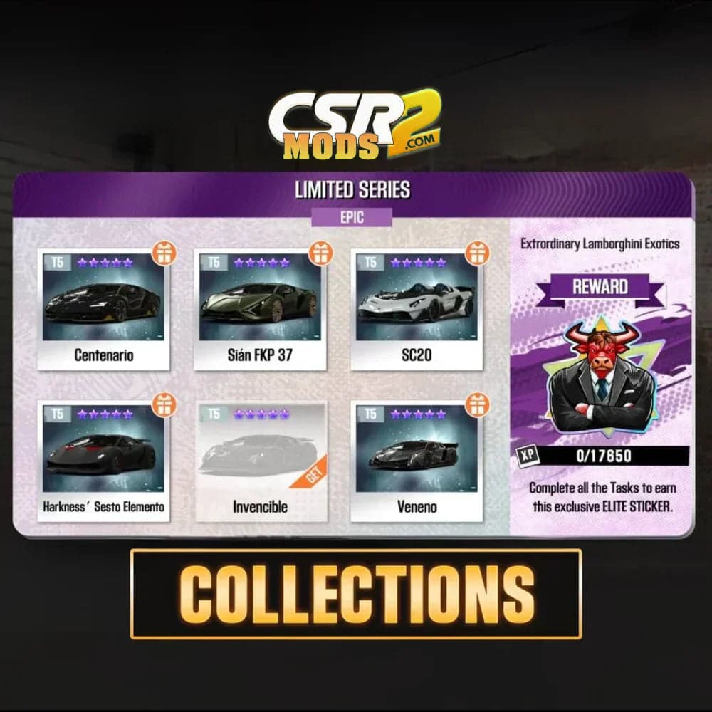 CSR2 Limited Series: Lamborghini Collection