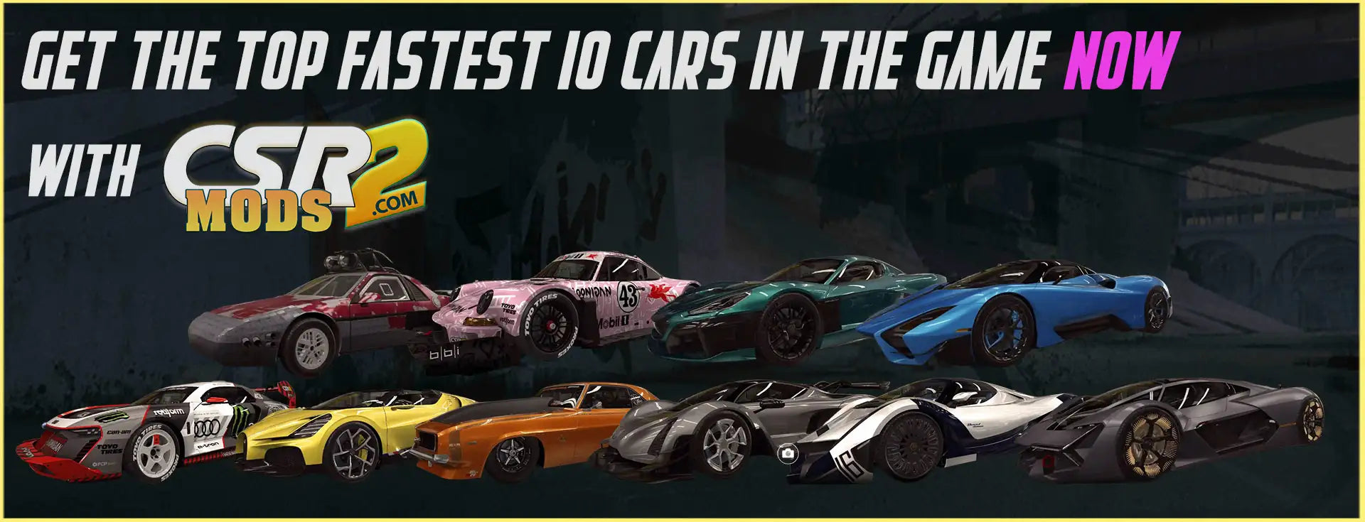 TOP 10 FASTEST CARS IN CSR2 UPDATED 4.7.1 LAST SEASON 190