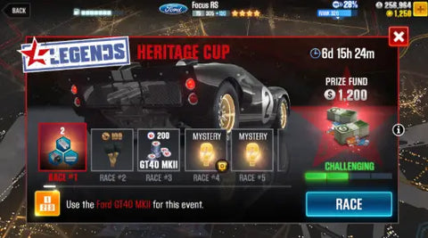 CSR RACING 2 PERFORMANCE FORD