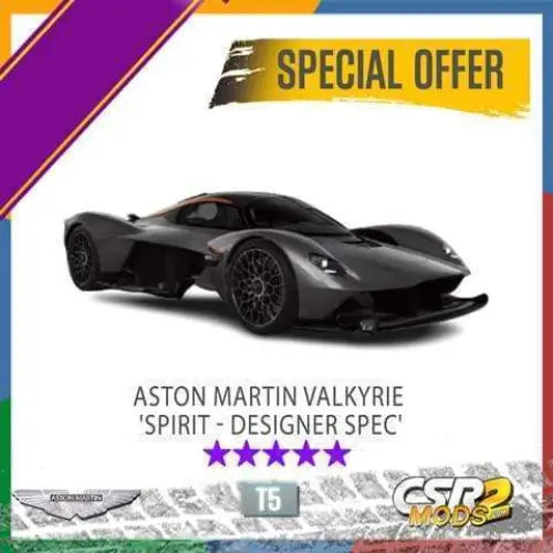 CSR2 Aston Martin Valkyrie 'Spirit - Designer Spec' CSR2 CARS CSR2 MODS SHOP