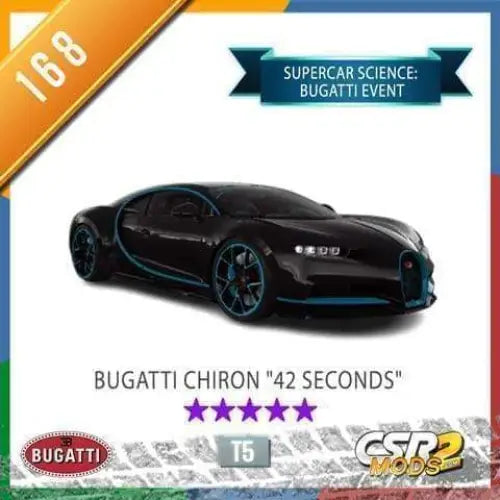 CSR2 Bugatti Chiron "42 Seconds" CSR2 CARS CSR2 MODS SHOP