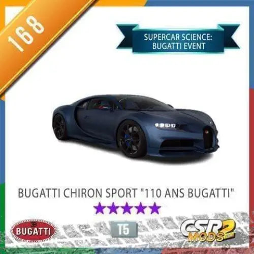 CSR2 Bugatti Chiron Sport "110 ans Bugatti" CSR2 CARS CSR2 MODS SHOP