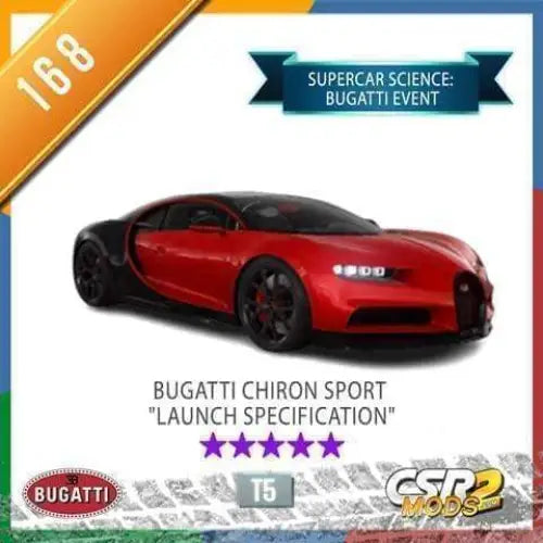 CSR2 Bugatti Chiron Sport "Launch Specification" CSR2 CARS CSR2 MODS SHOP