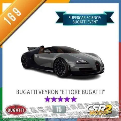 CSR2 Bugatti Veyron "Ettore Bugatti" CSR2 CARS CSR2 MODS SHOP