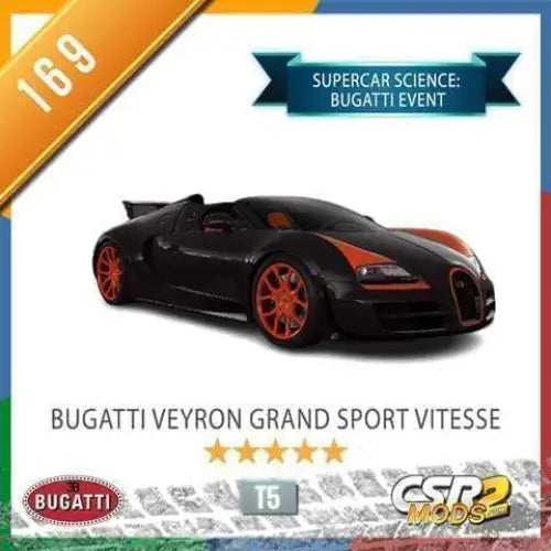 CSR2 Bugatti Veyron Grand Sport Vitesse CSR2 CARS CSR2 MODS SHOP