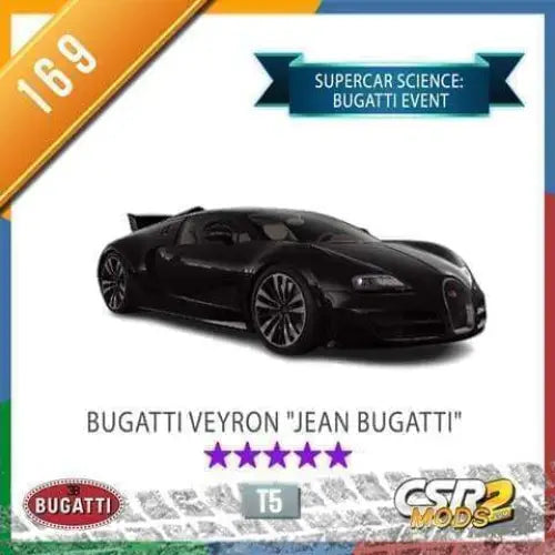 CSR2 Bugatti Veyron "Jean Bugatti" CSR2 CARS CSR2 MODS SHOP