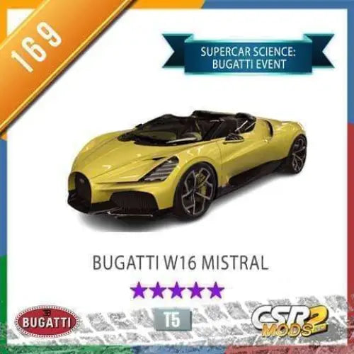 CSR2 Bugatti W16 Mistral CSR2 CARS CSR2 MODS SHOP