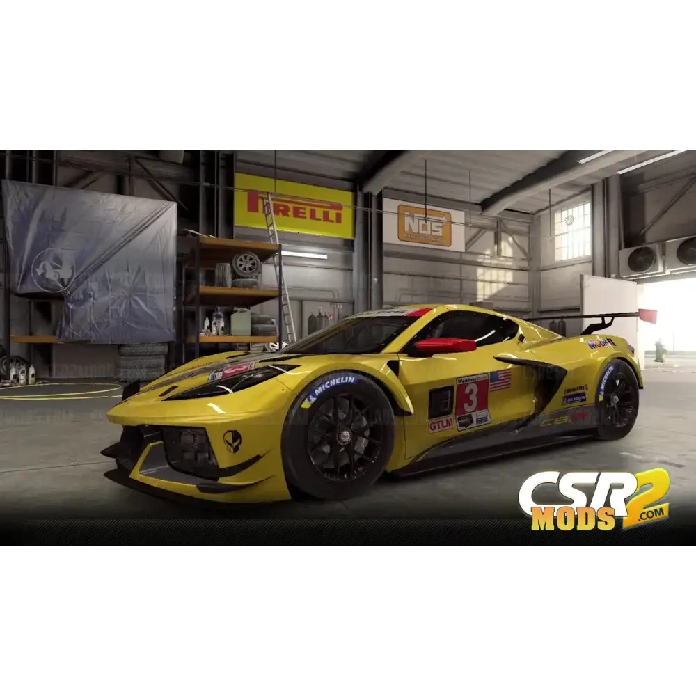 CSR2 Corvette C8.R (Yellow) Purple Star’s - CSR RACING 2