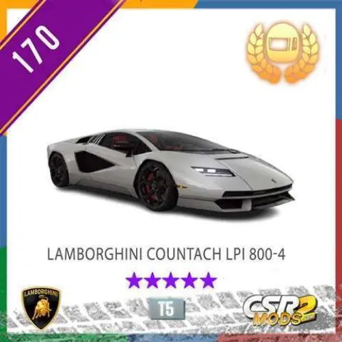 CSR2 Lamborghini Countach LPI 800-4 CSR2 CARS CSR2 MODS SHOP