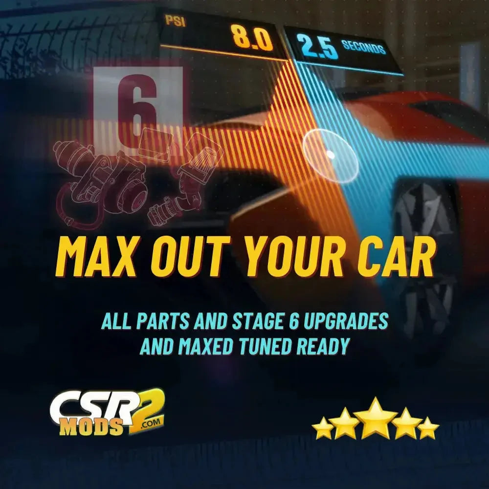 MAX Your CSR2 Car - CSR RACING 2 MODS