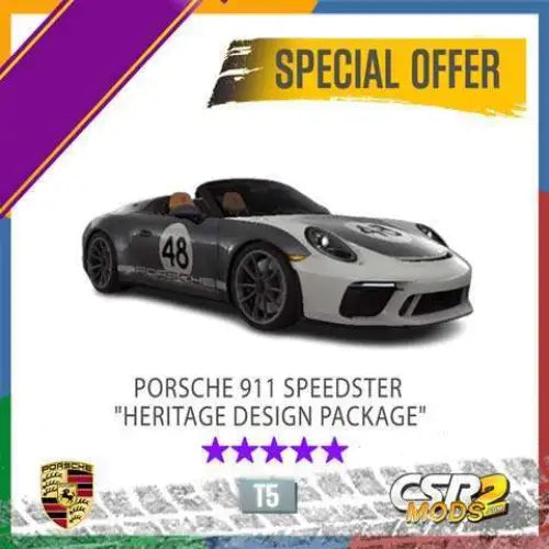 CSR2 Porsche 911 Speedster "Heritage Design Package" CSR2 CARS CSR2 MODS SHOP
