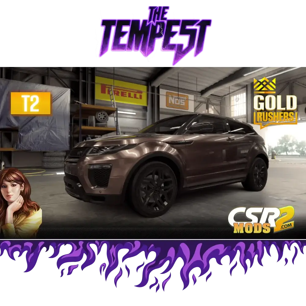 CSR2 Shana’s Range Rover Evoque Purple Star’s - CSR