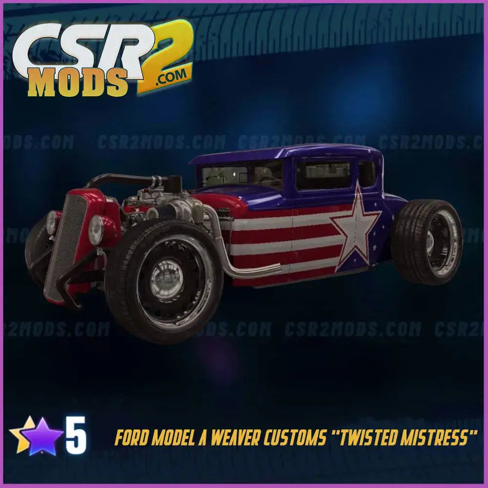 CSR2 Weaver Customs Twisted Mistress (Blue) Purple Star’s -