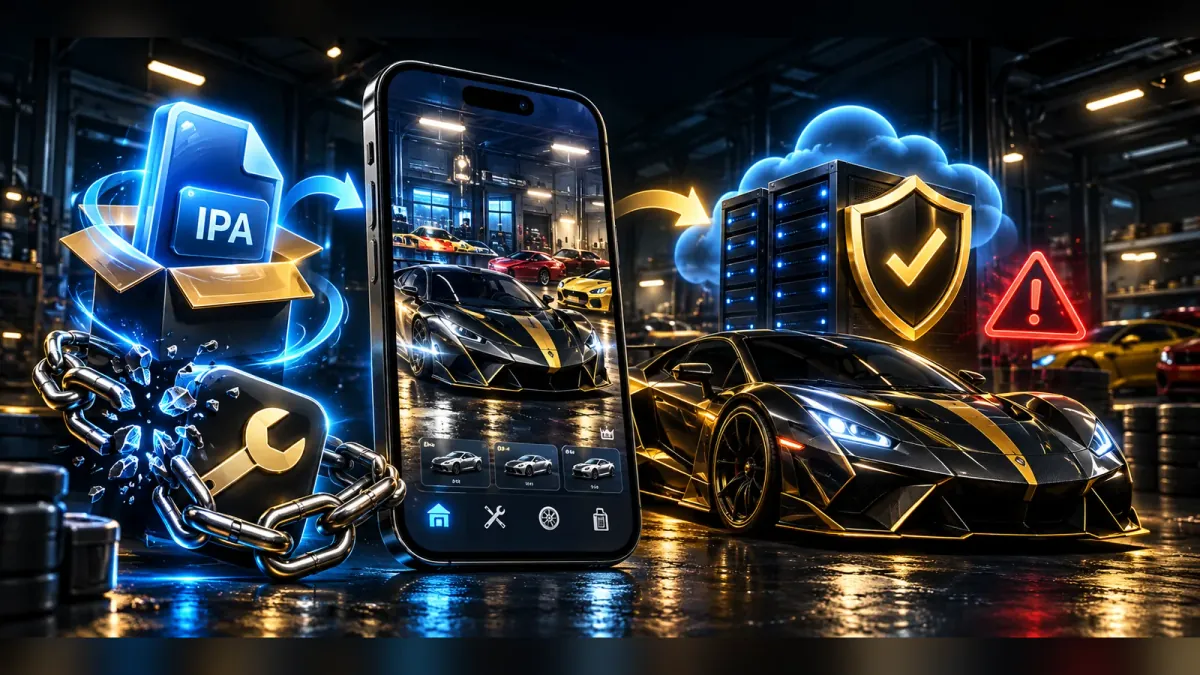 CSR2 mods on iOS and iPhone: a jailbreak IPA file versus account modding verified by the CSR2 server