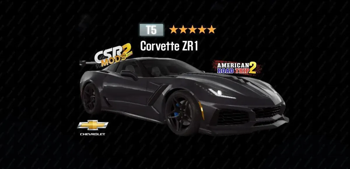 Chevrolet Corvette ZR1 in CSR2