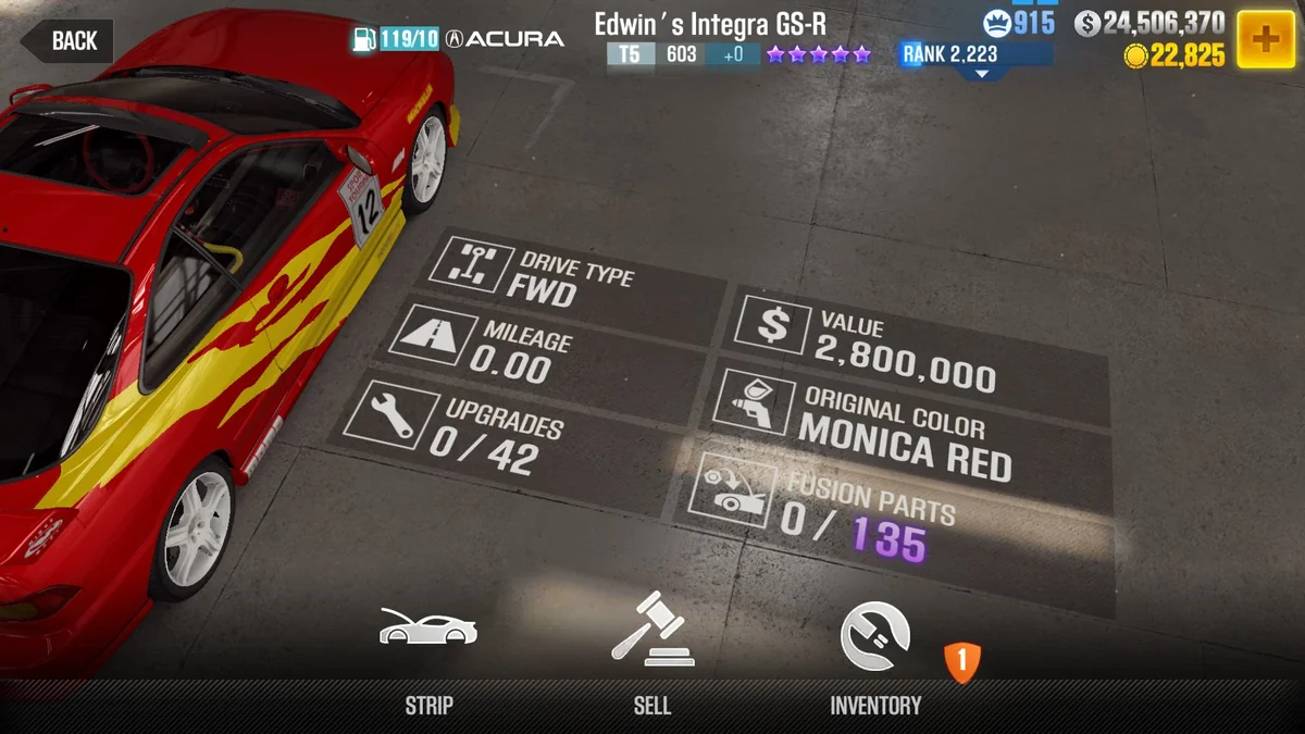 Acura Edwin's Integra GS-R CSR2 fusion parts and tune setup