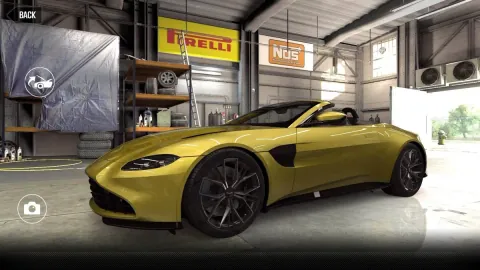 Aston Martin Vantage Roadster (2021) - Maxed CSR2 Car YellowTang