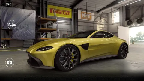 Aston Martin Vantage V8 (2018) - Maxed CSR2 Car YellowTang