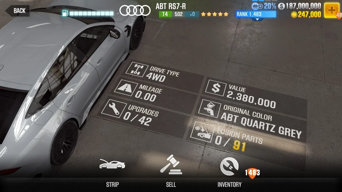 Audi ABT RS7-R CSR2 fusion parts and tune setup