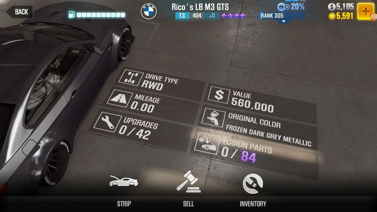 BMW 2011 LB M3 GTS CSR2 fusion parts and tune setup