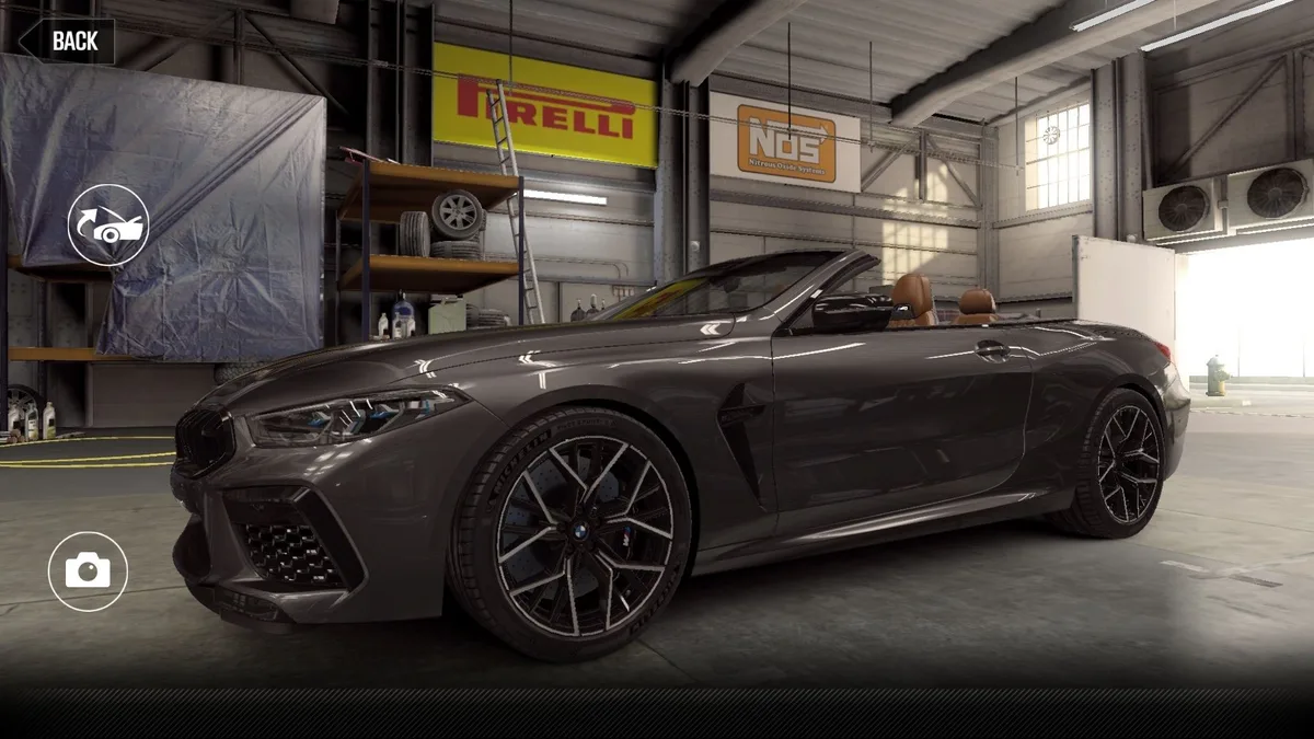 BMW 2019 M8 Competition Convertible in BrandsHatchGrey