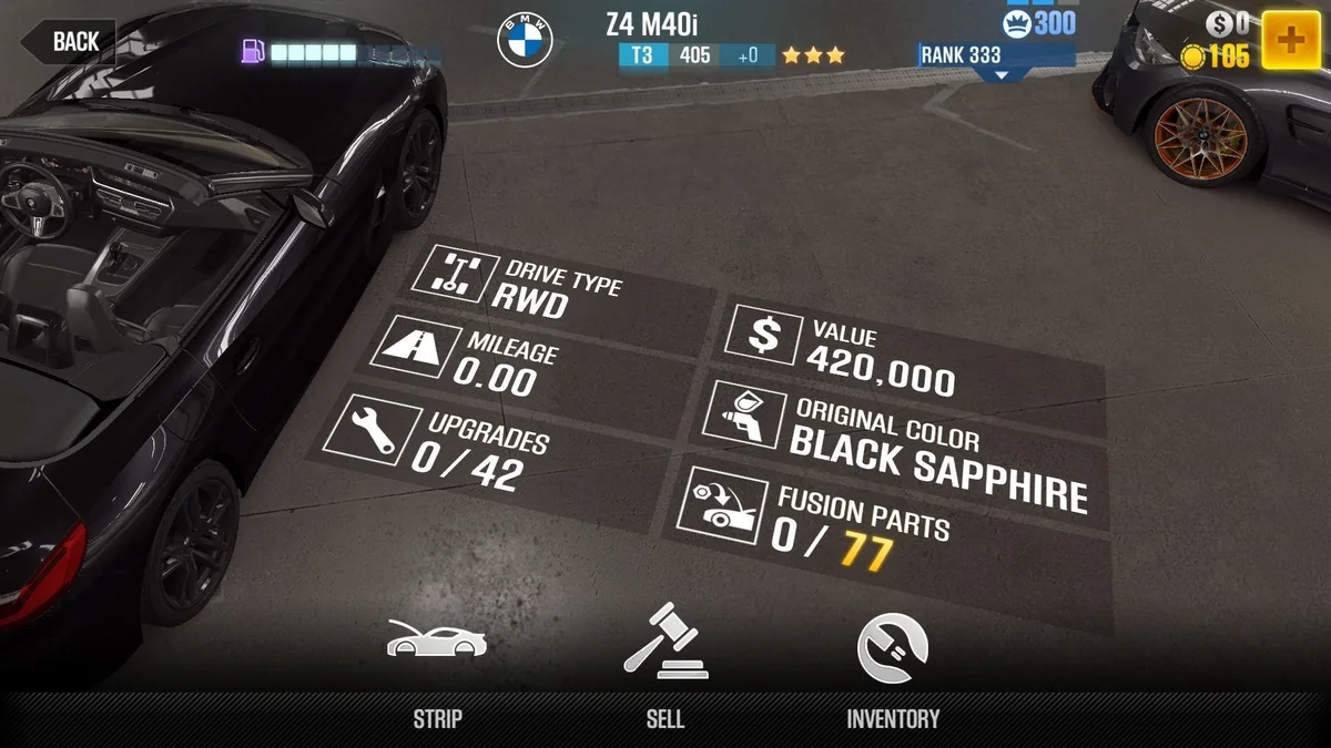 BMW Z4 M40i CSR2 fusion parts and tune setup